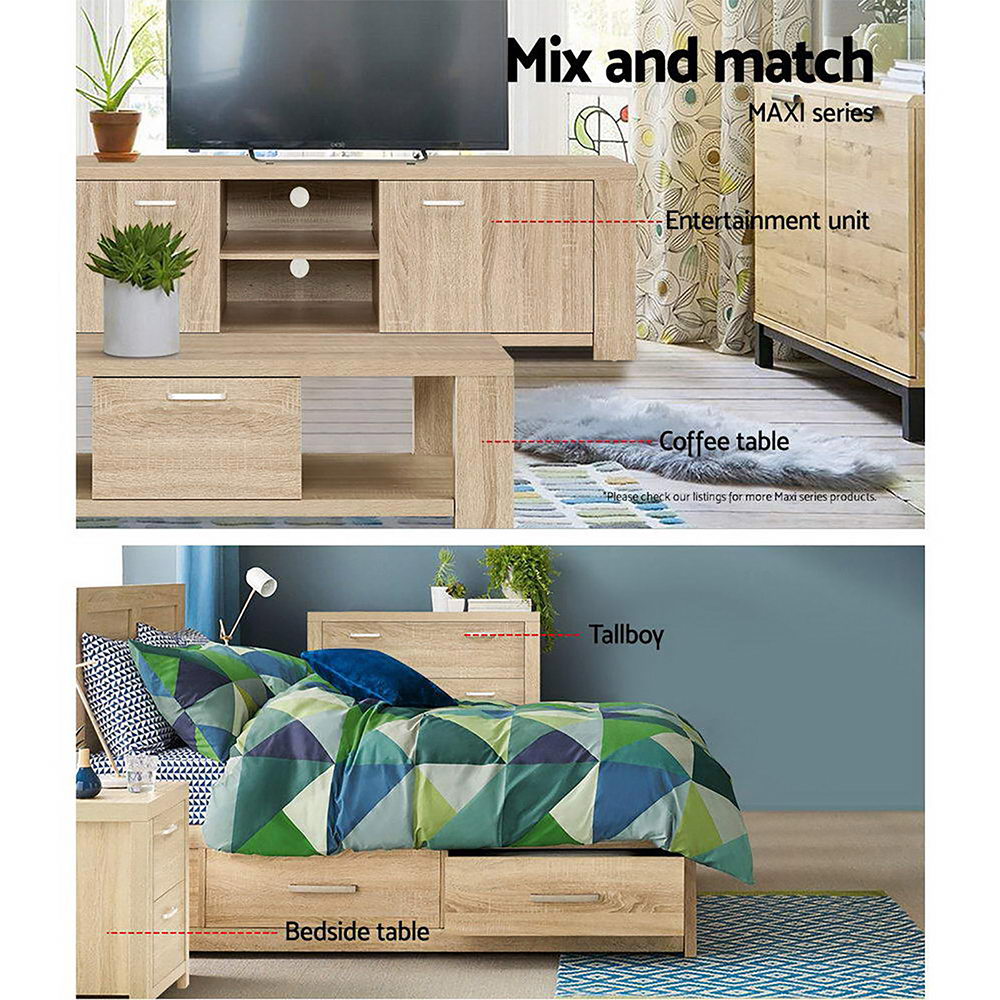 Buy 5 Chest of Drawers Tallboy Dresser Table Bedroom Storage Cabinet Online Australia at BargainTown