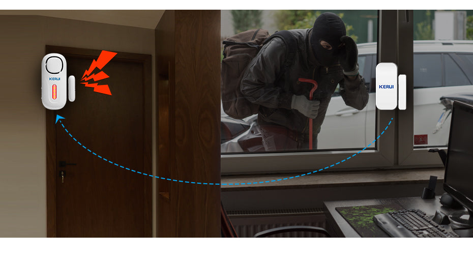 Buy Wireless Magnetic Door/Window PIR Security Burglar Alarm Kit Online Australia at BargainTown