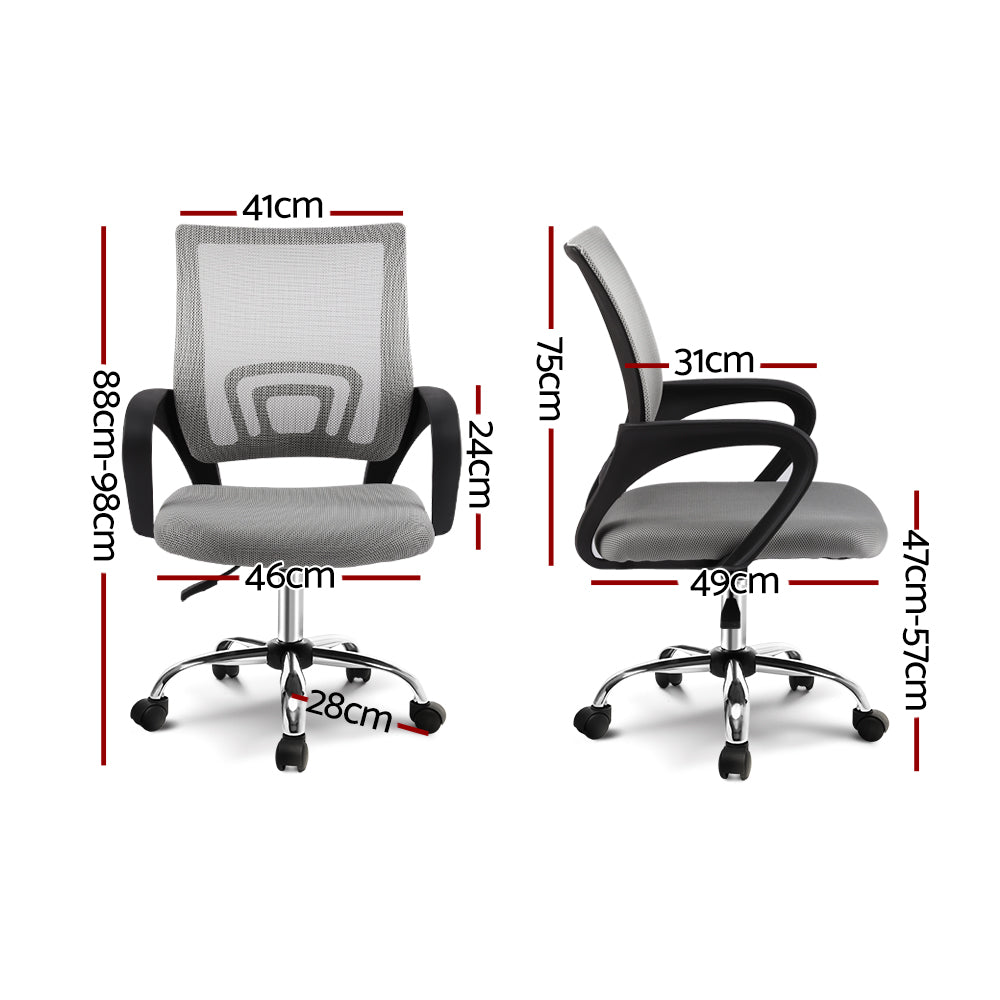 Mesh Executive Office Chair Computer Chair Mid Back - Grey