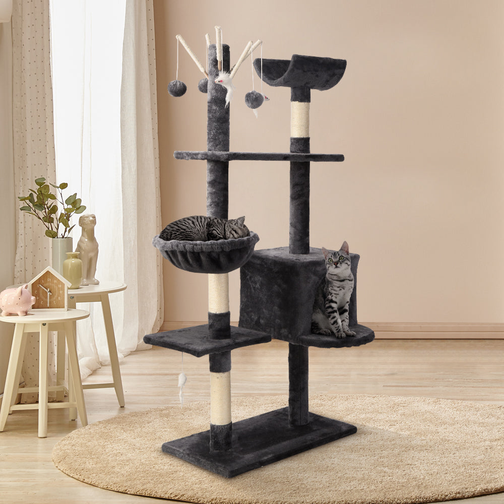 Buy 140cm Cat Condo Scratching Post Tower Online Australia at BargainTown