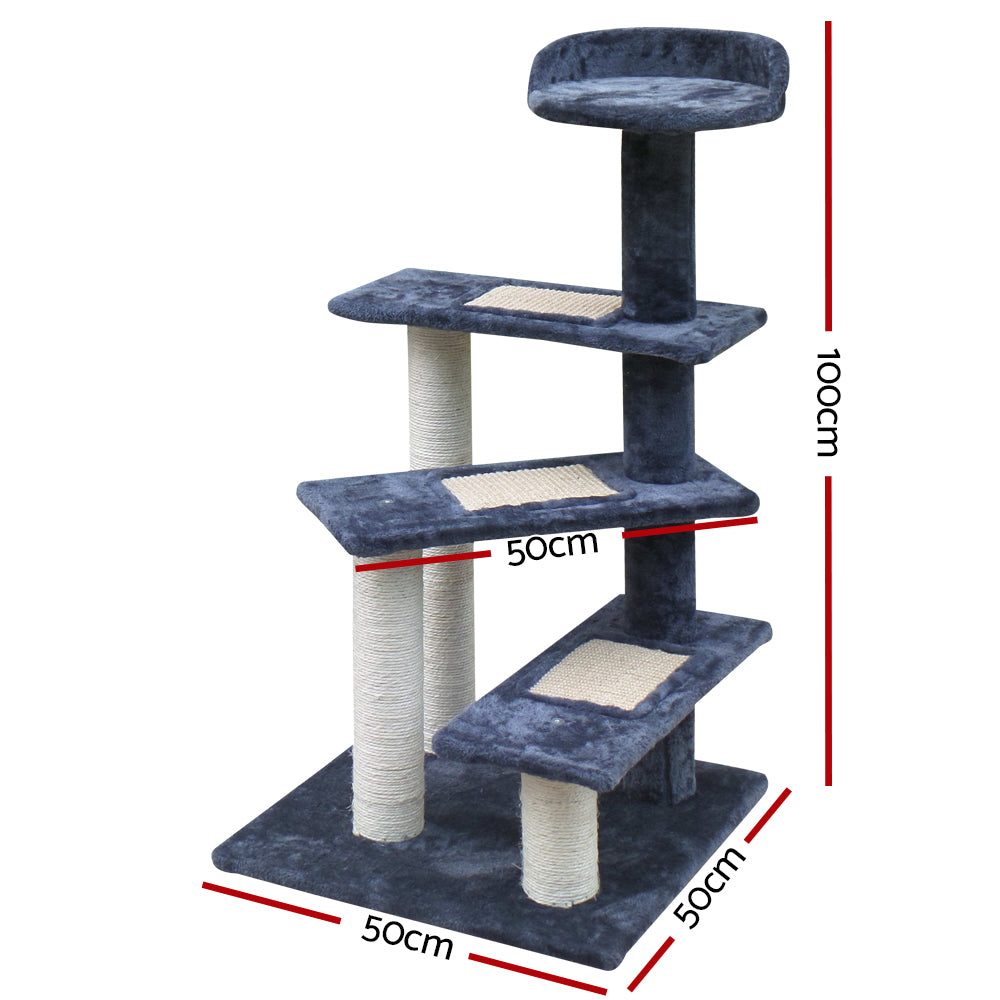 Buy Cat Tree 100cm Scratching Post Tower Condo Online Australia at BargainTown