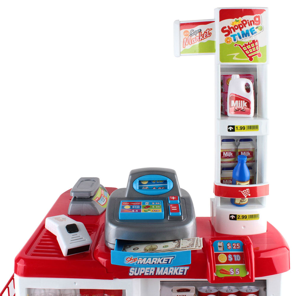 Buy Kids Super Market Toy Set 24 Piece  - Red & White Online Australia at BargainTown