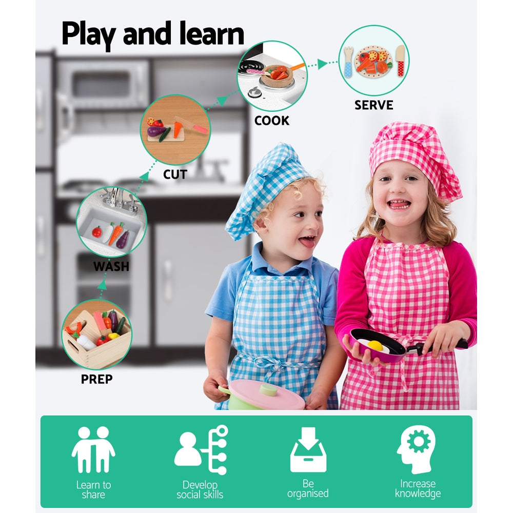 Buy Kids Kitchen Set Pretend Play Food Set Utensils Toys Black Online Australia at BargainTown