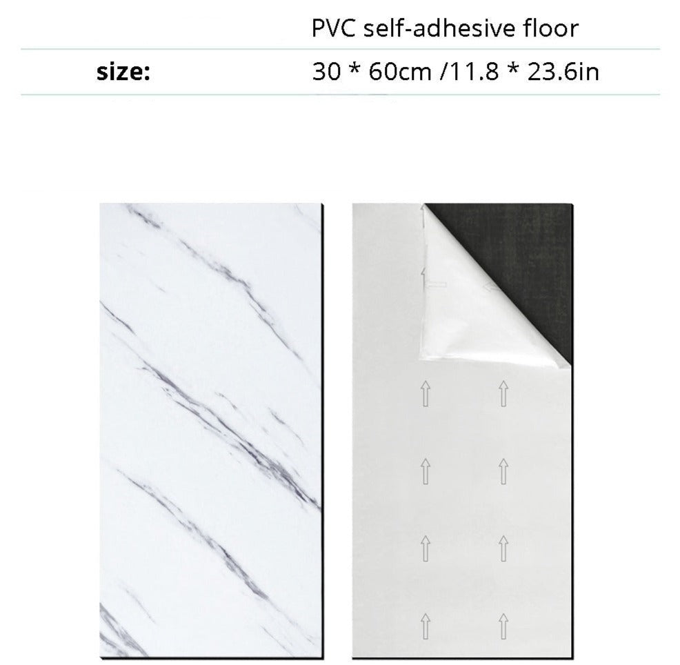 Buy 60 X 30cm Vinyl Marble Floor Tile Stickers Self-adhesive Waterproof Online Australia at BargainTown