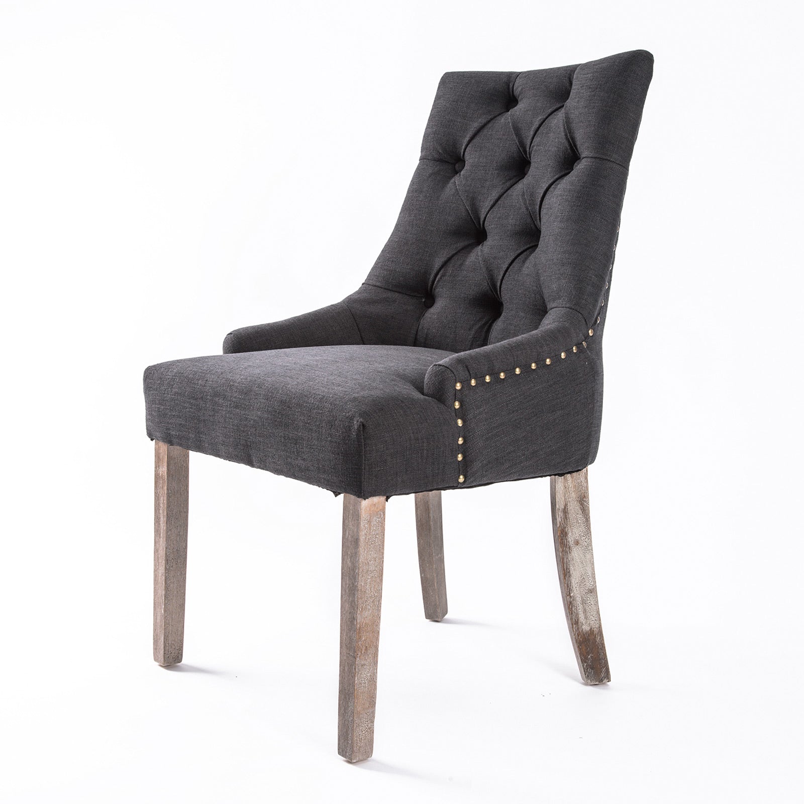 Buy Dining Chair French Provincial Amour Oak Leg Charcoal Online Australia at BargainTown