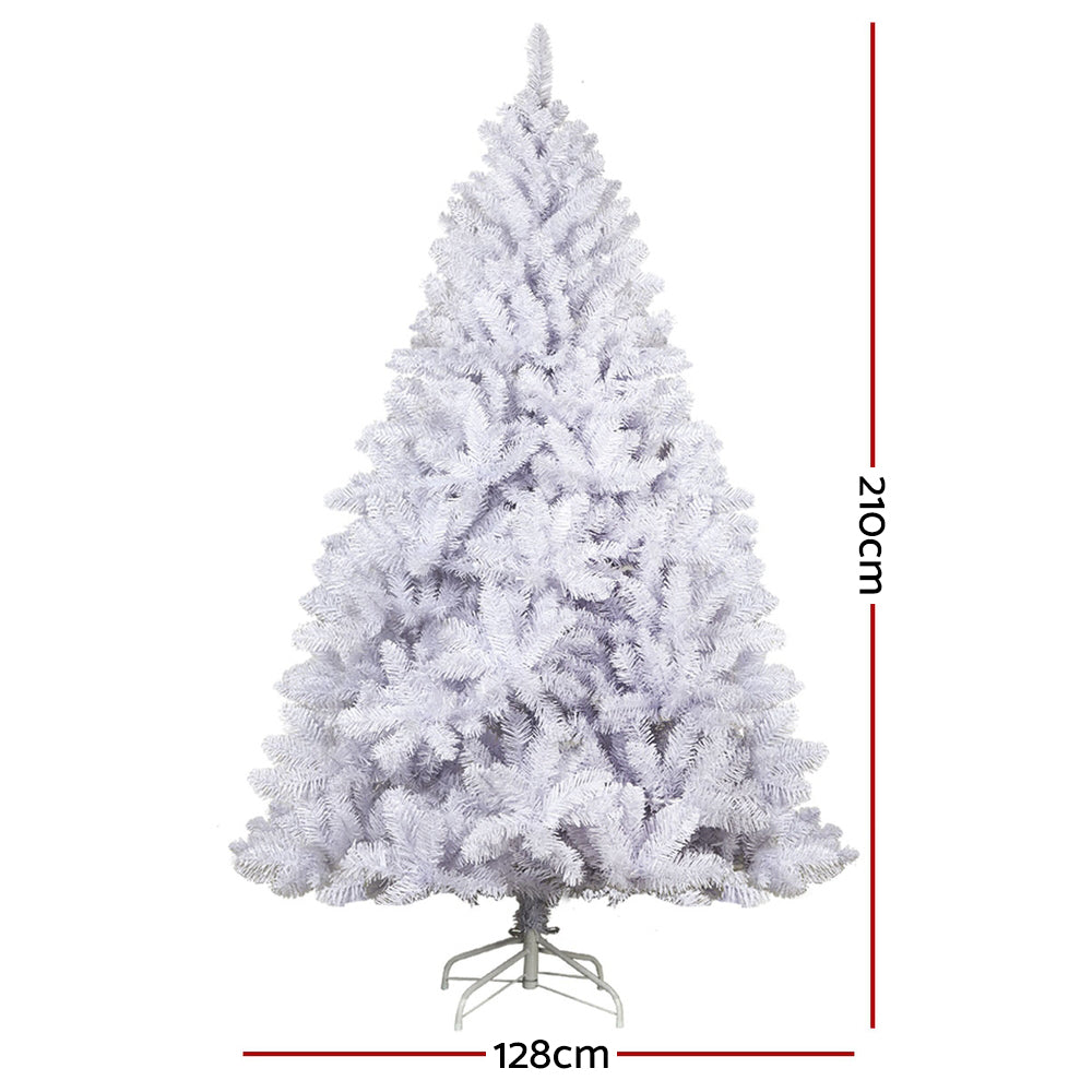Jingle Jollys Christmas Tree 2.1M White