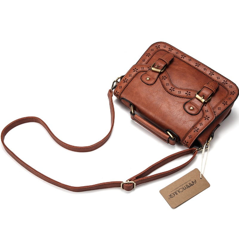 Buy Vintage PU Leather Shoulder Bag Online Australia at BargainTown