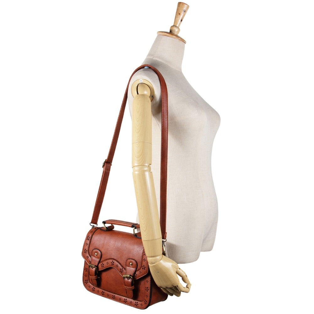 Buy Vintage PU Leather Shoulder Bag Online Australia at BargainTown