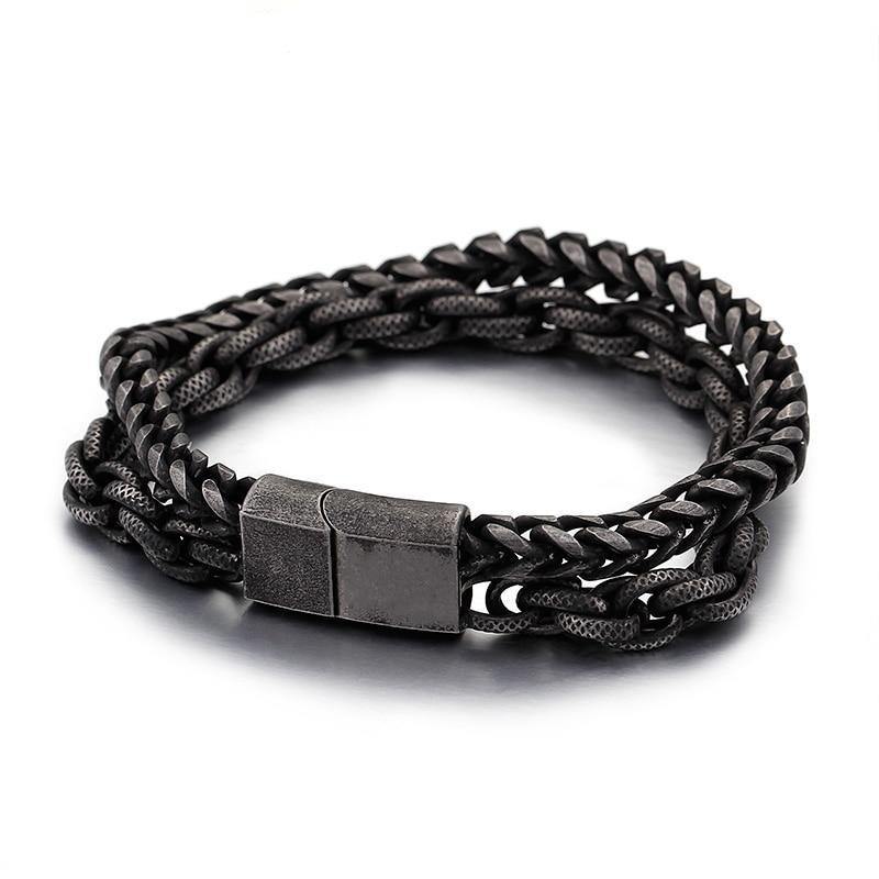 Buy Men's Chain Link Stainless Steel Bracelet Online Australia at BargainTown