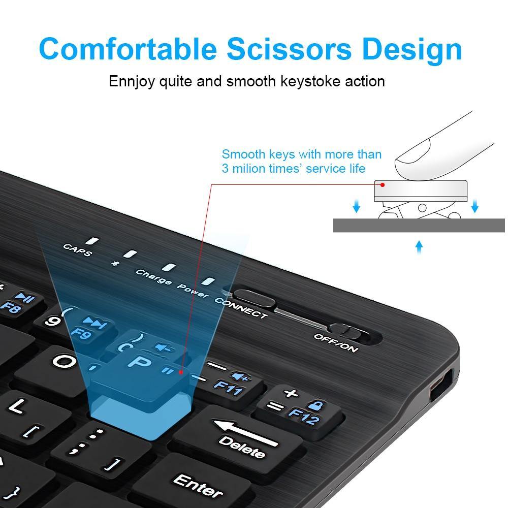 Buy Mini Rechargeable Wireless Bluetooth Keyboard Online Australia at BargainTown
