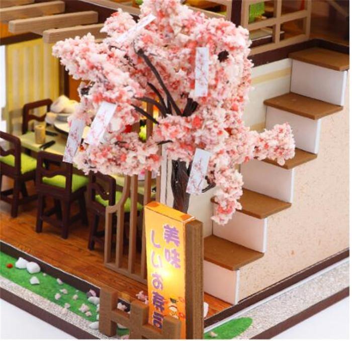 Buy DIY Wooden Japanese Miniature Sushi Dollhouse Online Australia at BargainTown