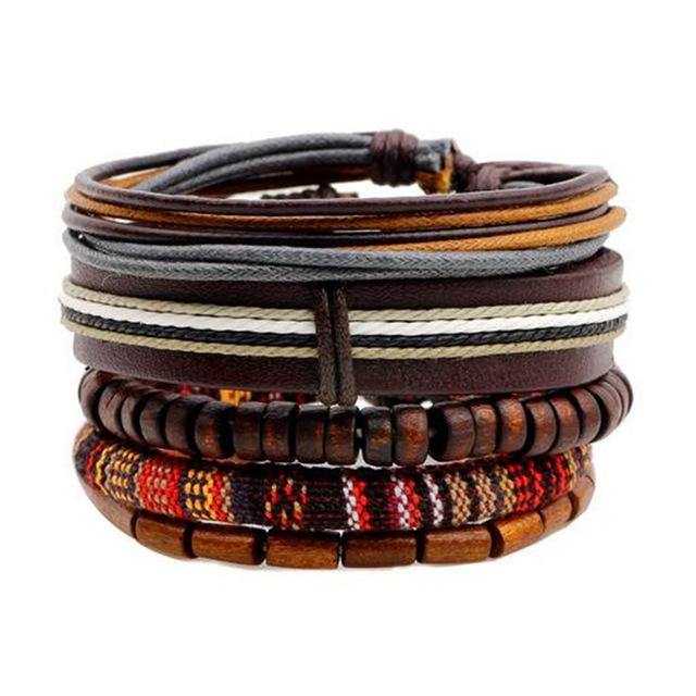 Buy Men's Leather Rope Bracelet Online Australia at BargainTown