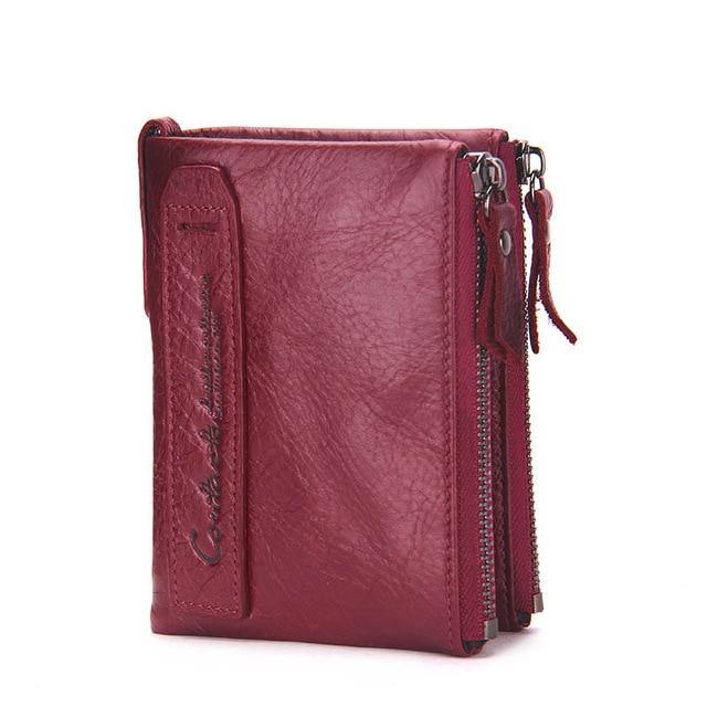 Buy Men's Genuine Leather Zipper Wallet Online Australia at BargainTown