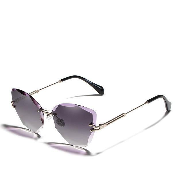Buy Rimless Vintage Gradient Lens Women's Sunglasses Online Australia at BargainTown