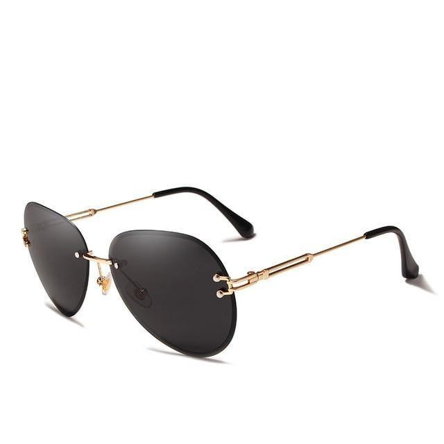 Buy Rimless Pilot Gradient Lens UV400 Women's Sunglasses Online Australia at BargainTown