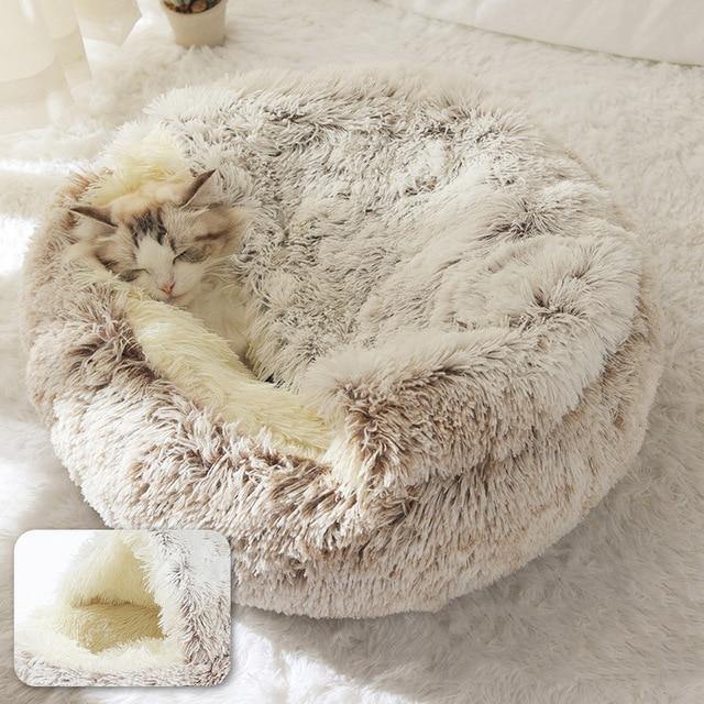 Buy Cosy Soft Plush Cat Bed Online Australia at BargainTown