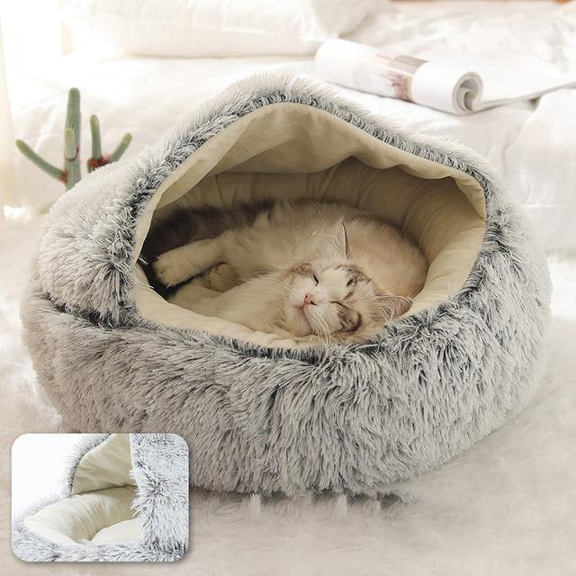 Buy Cosy Soft Plush Cat Bed Online Australia at BargainTown