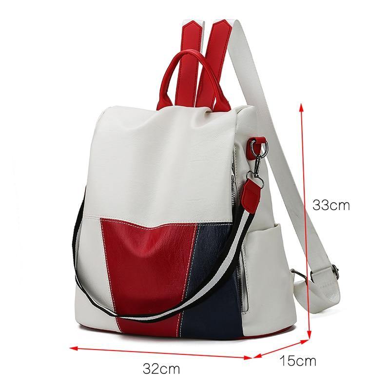Buy Anti-Theft Casual Leather Backpack Online Australia at BargainTown