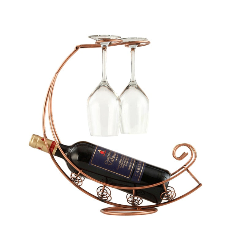 Buy Creative Display Wine Rack With Wine Glass Holder Online Australia at BargainTown