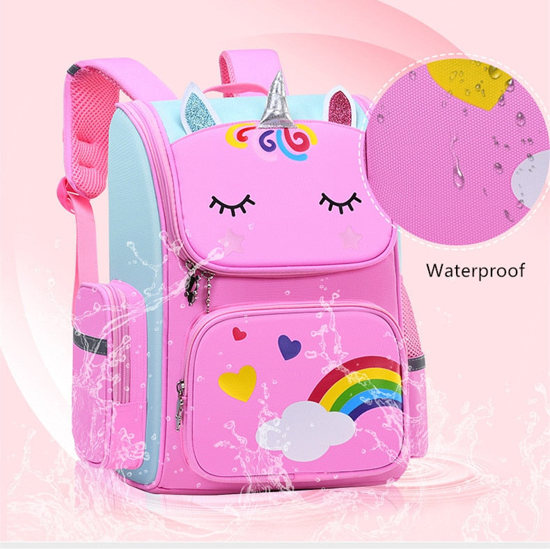 Buy Rainbow Unicorn Primary School Backpack Lightweight Waterproof Online Australia at BargainTown