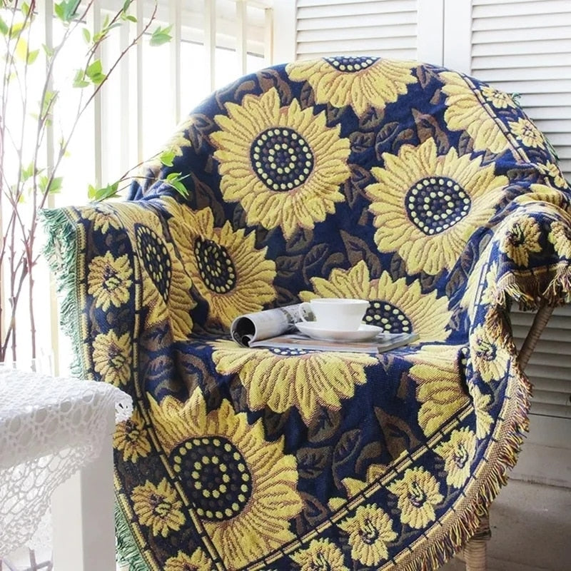 Buy Boho Tassels Linen Decorative Throw Blanket Online Australia at BargainTown