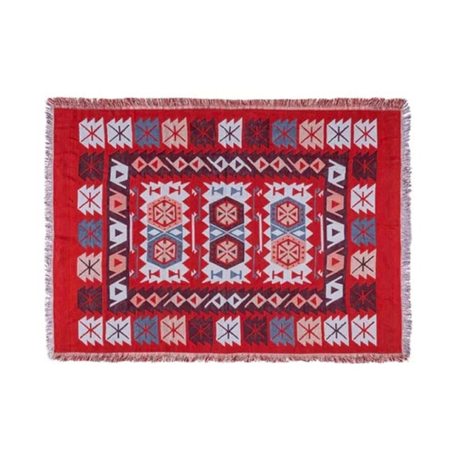 Buy Boho Tassels Linen Decorative Throw Blanket Online Australia at BargainTown