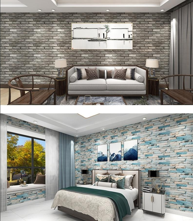 Buy Brick Style Wall Stickers Self-Adhesive Wallpaper Online Australia at BargainTown