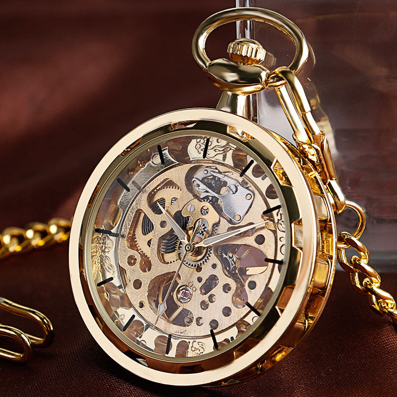 Buy Vintage Golden Mechanical Pocket Watch Online Australia at BargainTown