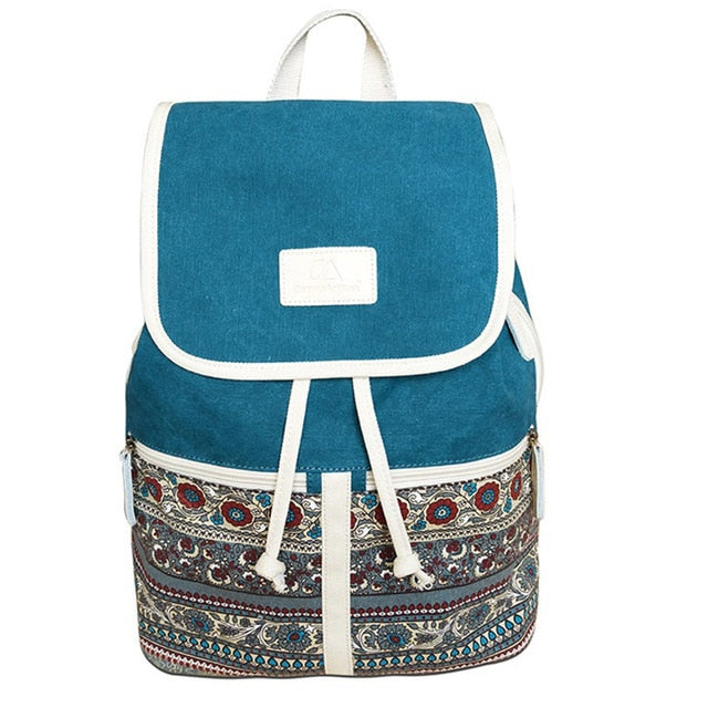 Buy Retro Canvas Student Backpack Online Australia at BargainTown