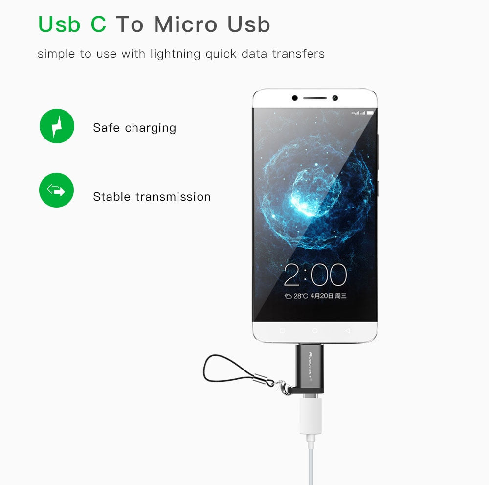 Buy USB Type-C Male to Micro USB Female Adapter Online Australia at BargainTown
