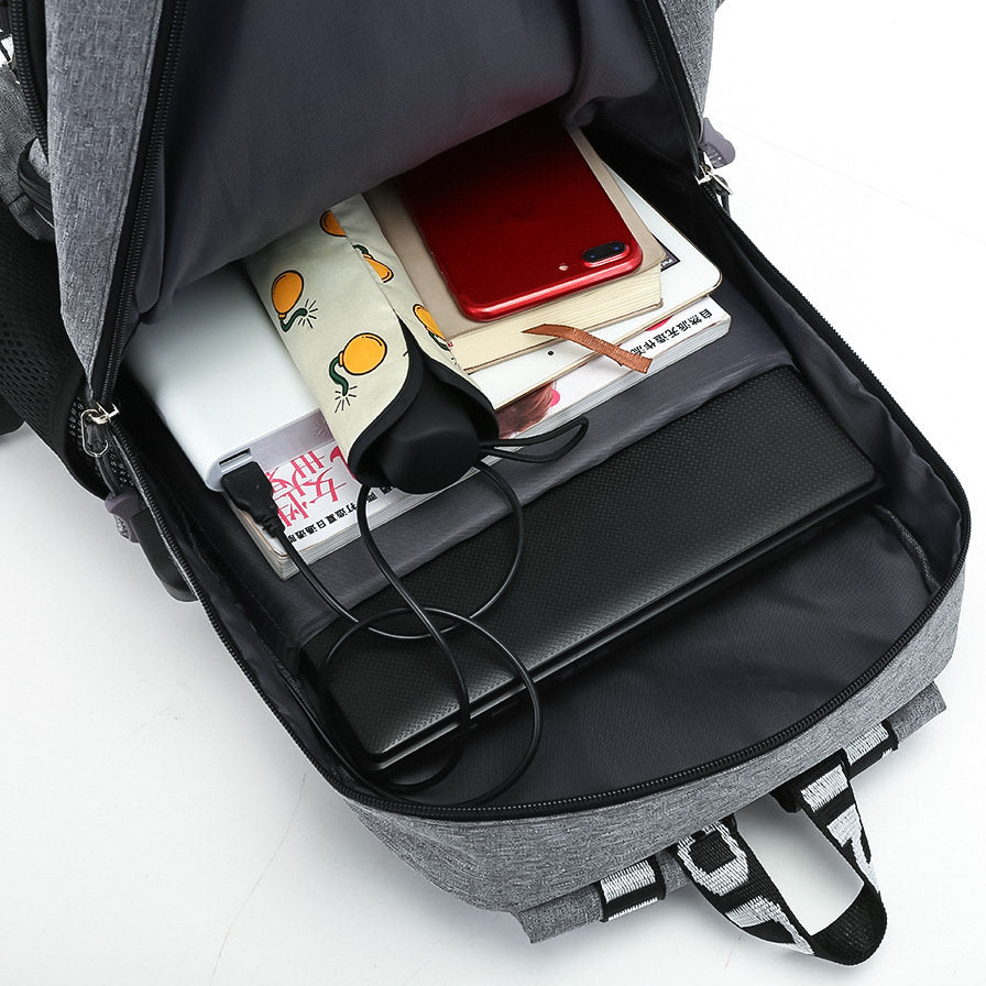 Buy Waterproof Student Backpack With USB Charging Port Online Australia at BargainTown