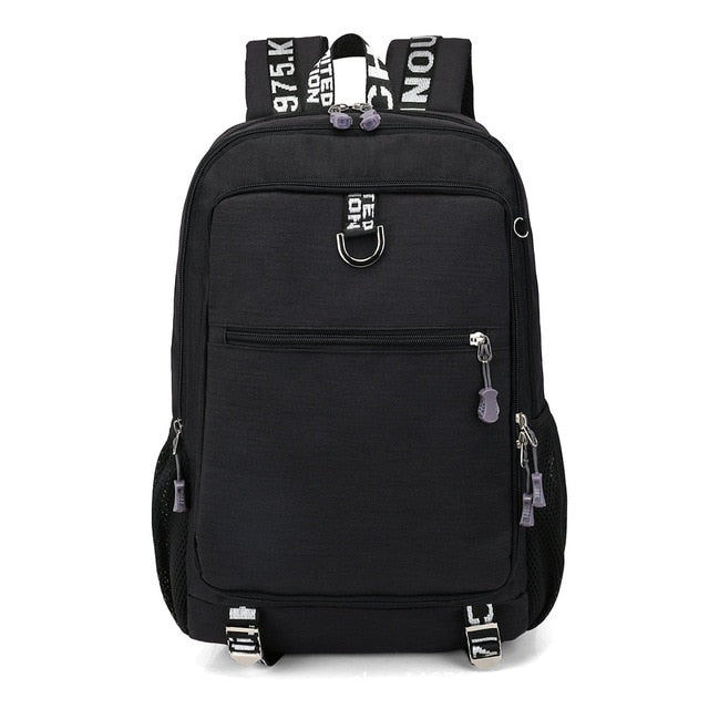 Buy Waterproof Student Backpack With USB Charging Port Online Australia at BargainTown