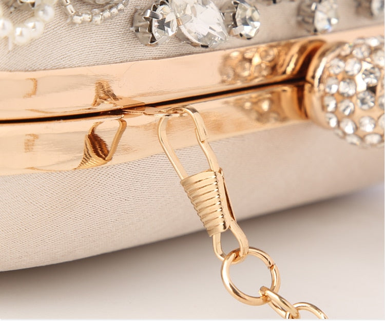 Buy Rhinestone Pearls Beaded Clutch Online Australia at BargainTown