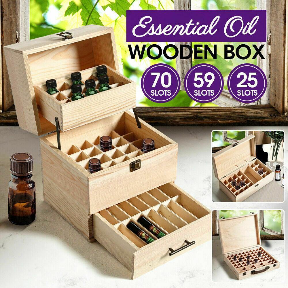 Buy Wooden Essential Oil Storage Box Online Australia at BargainTown