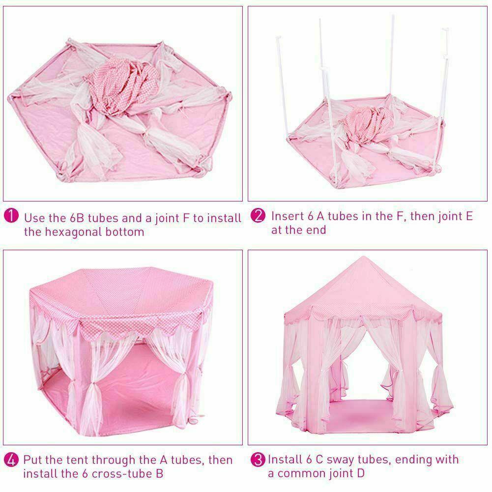 Buy Pink Fairy Kids Indoor Play Tent Online Australia at BargainTown