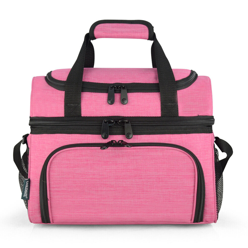 Buy 19L Dual Compartment Insulated Lunch Bag Cooler Bag - Pink Online Australia at BargainTown